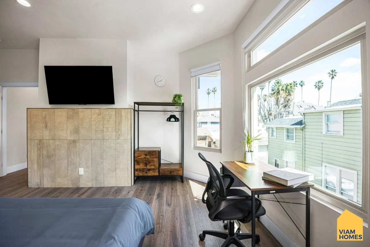 A student apartment in San Jose by VIAM Homes includes reliable high-speed Wi-Fi