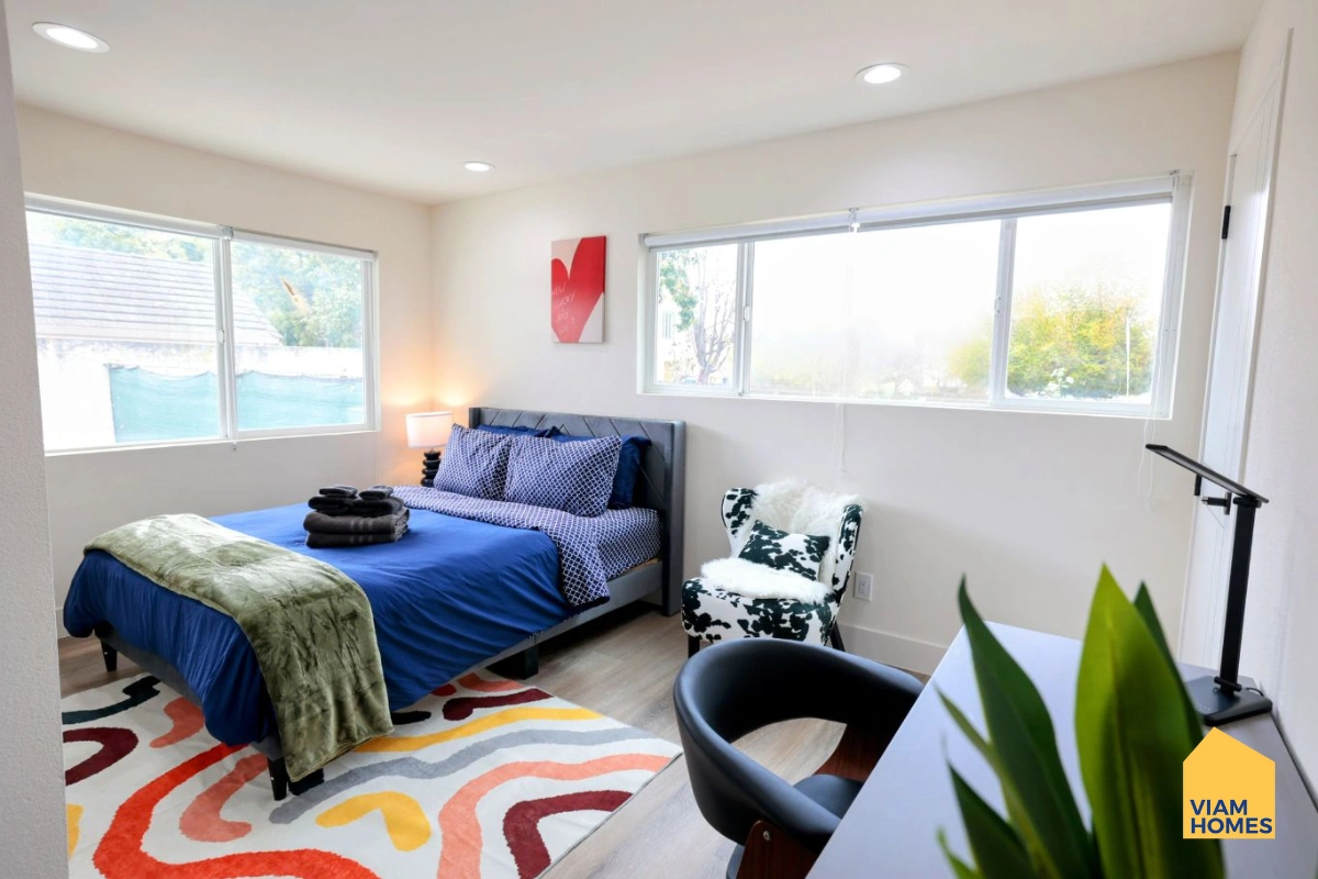 Fully furnished San Jose Airport area housing near Santana Row by VIAM Homes