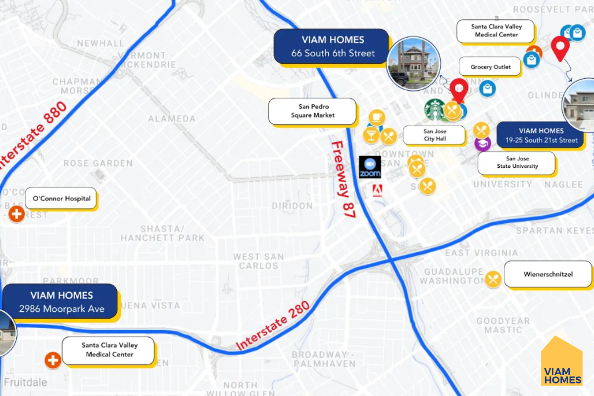 VIAM Homes apartments at San Jose prime locations 
